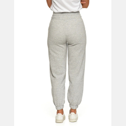 SZARE dresowe spodnie damskie, Wysoki stan OCIEPLANE MORAJ